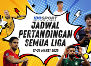 Jadwal Sepak Bola 17 – 24 Maret 2025: Liga Top Eropa dan Kualifikasi Piala Dunia 2026