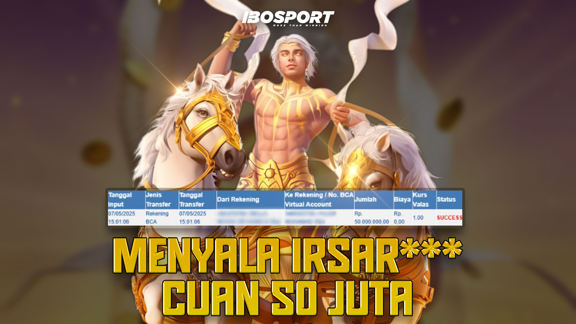Gila! ID irsar*** Meledak Menang Rp50 Juta dari Rise of Apollo!