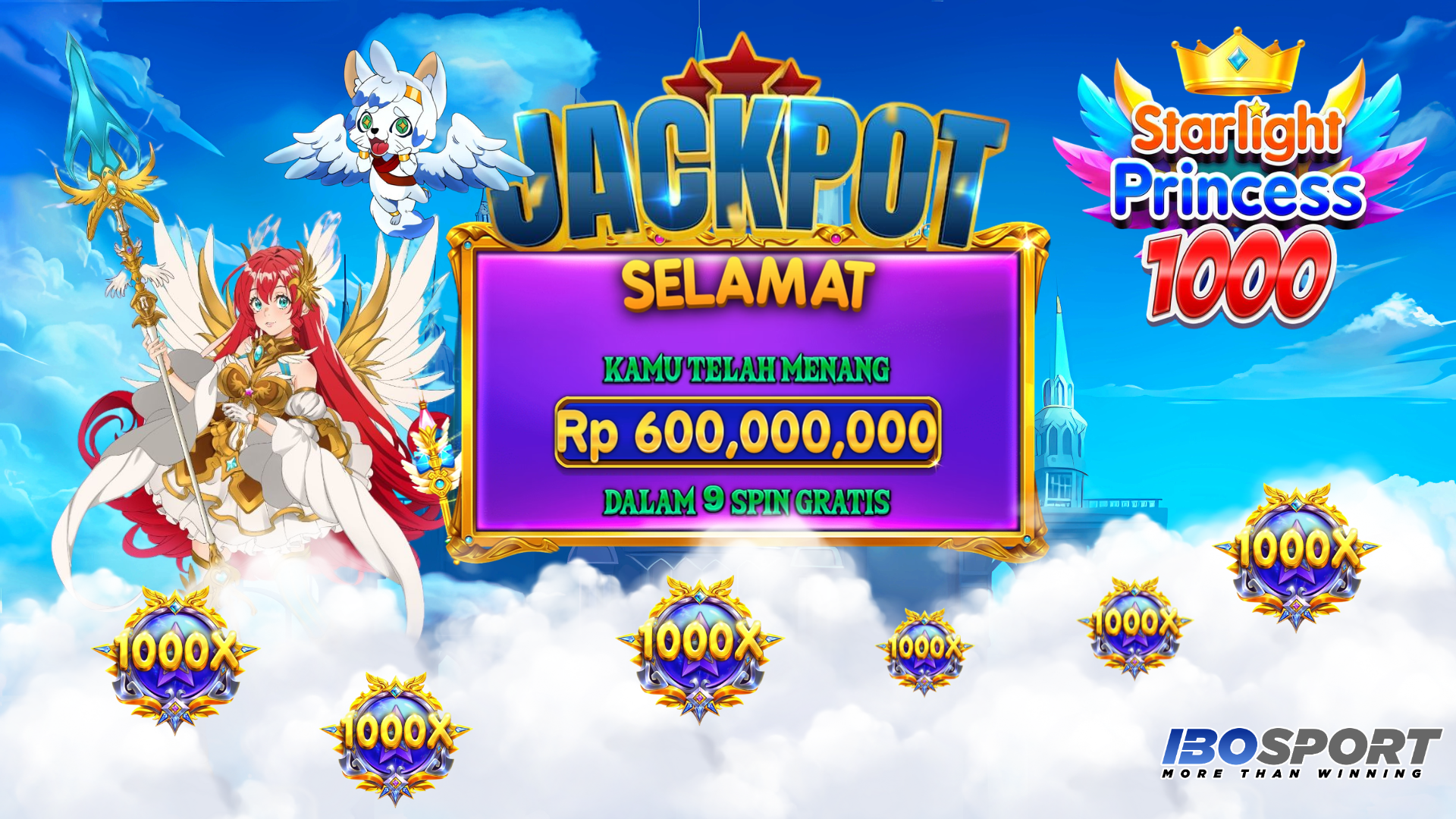 Jackpot Princess Starlight 600 Juta! JOL***889 Bukukan Kemenangan Fantastis di IBOSPORT