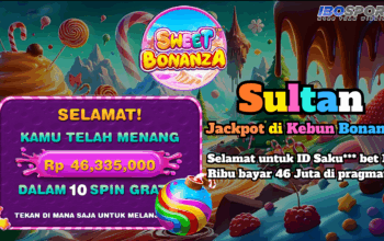 Dari Bet 125 Ribu, Cair 46 Juta! Bukti Sweet Bonanza Pragmatic Play Gacor di IBOSPORT