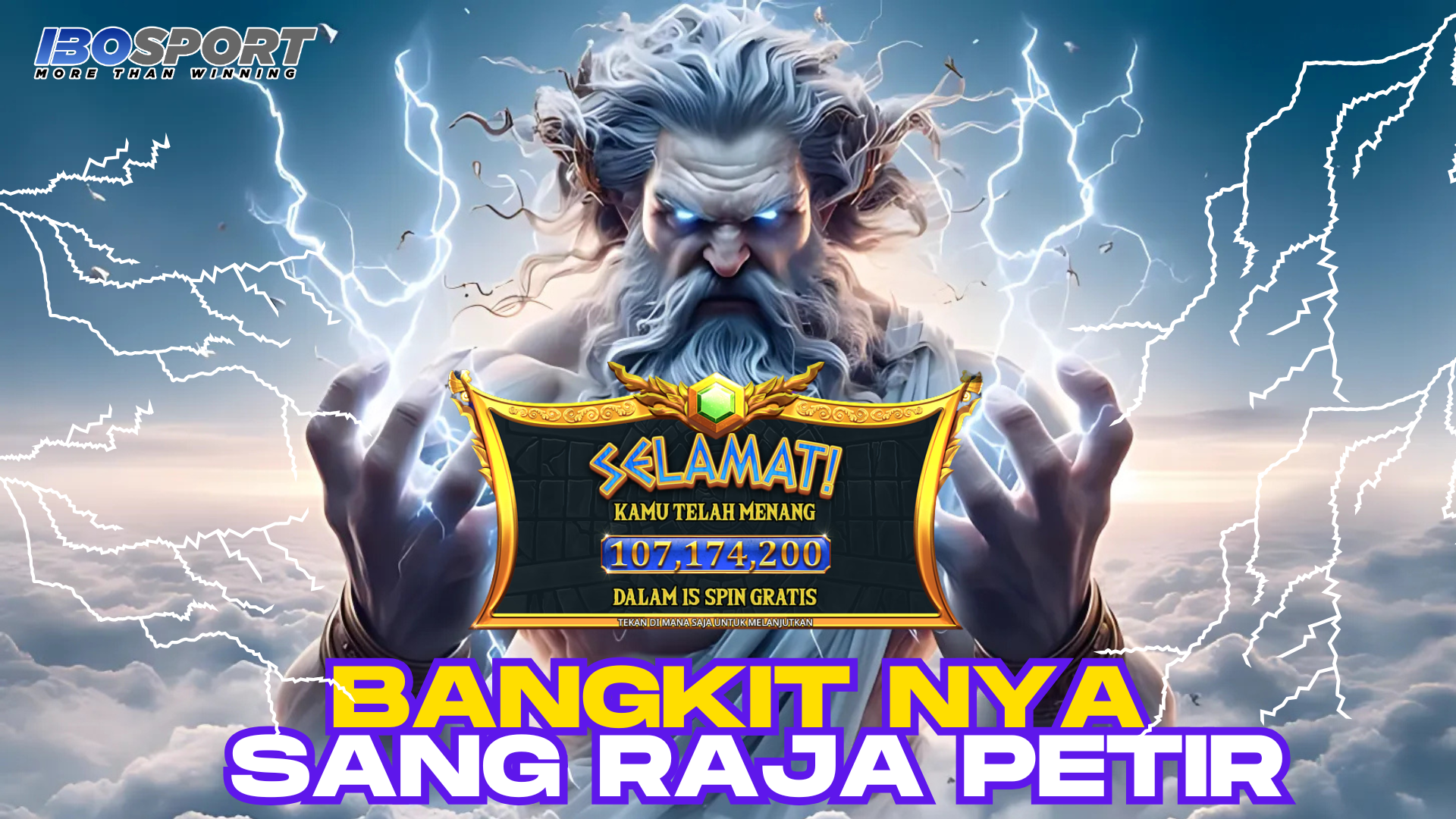 Bangkitnya Raja Petir! Member IBOSPORT Menang 107 Juta dari Bet 28 Ribu!