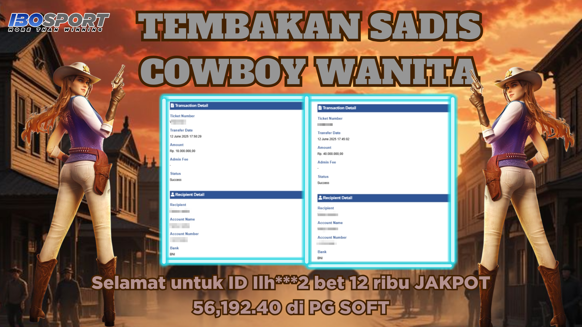 Tembakan Sadis Cowboy Wanita, Kemenangan 56 Juta Modal 12 Ribu di IBOSPORT!