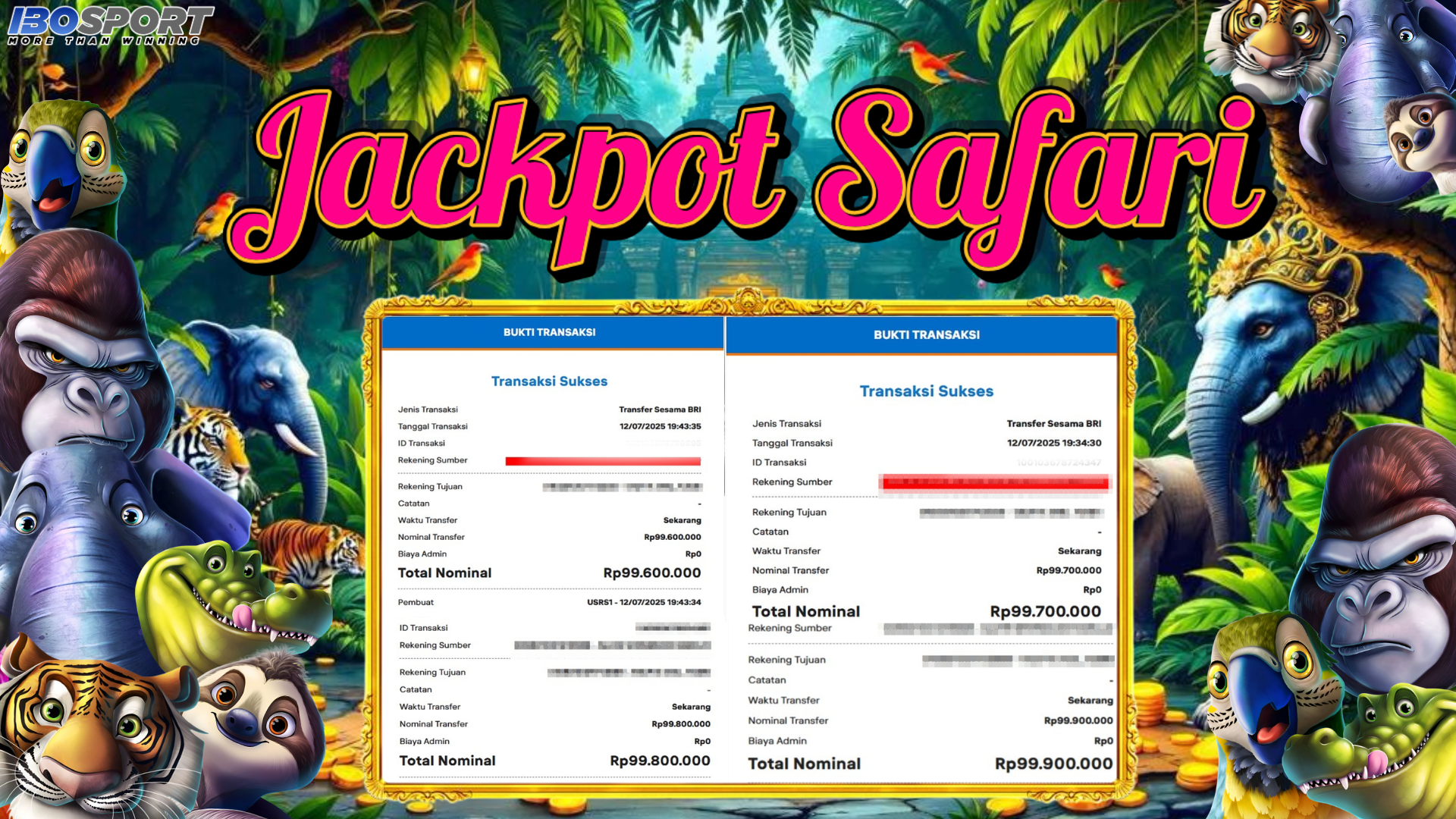 Kemenangan Jumbo Safari IBOSPORT