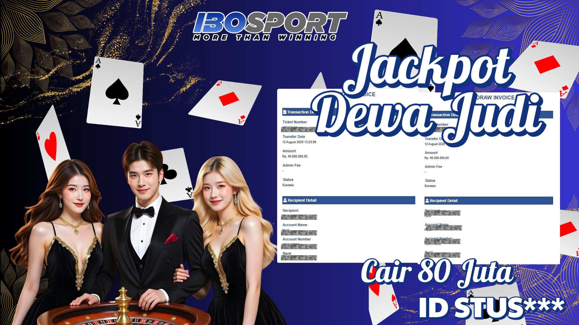 Jackpot 80 Juta di IBOSPORT! Modal 10 Juta Member Berhasil Raih Kemenangan Besar di Live Casino