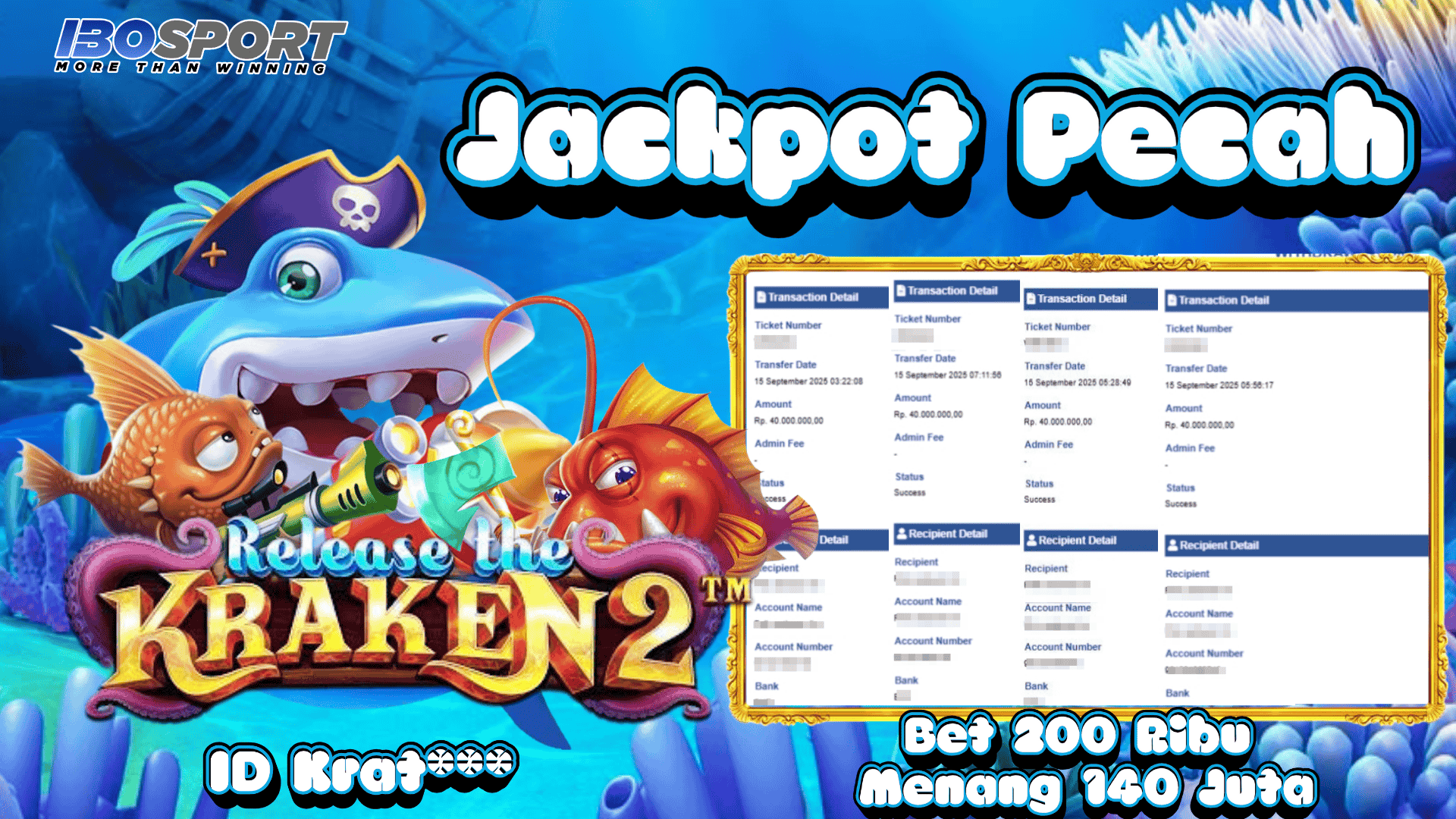 Kemenangan Besar Release the Kraken 2 Pecah Cepat 140 Juta di IBOSPORT