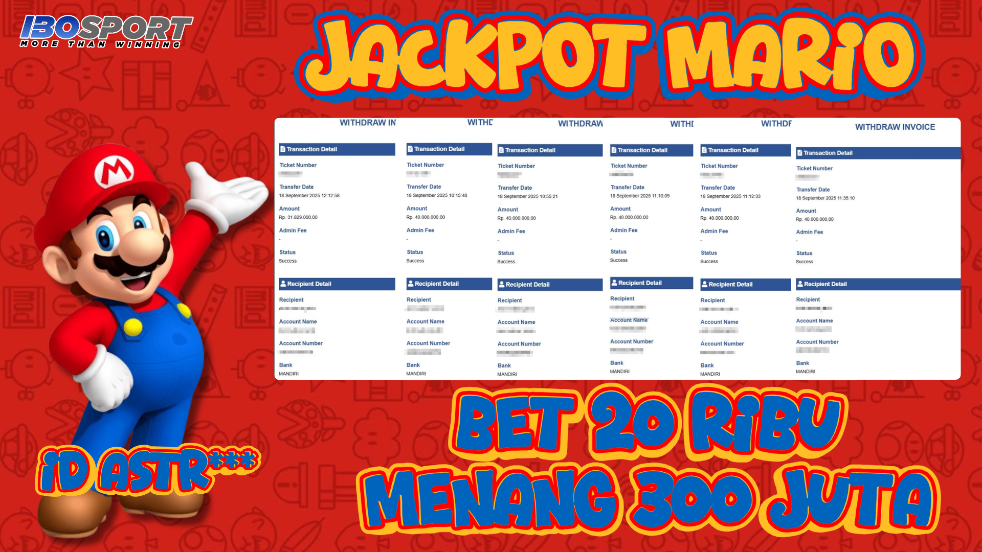 Keajaiban Kemenangan Astr*** Raih 300 Juta dari Modal 20 Ribu di IBOSPORT
