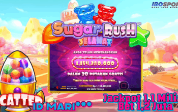 Testimoni Member IBOSPORT mari*** Jackpot 1,1 Miliar di Sugar Rush