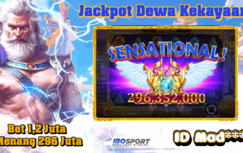 Strategi Jackpot Gates of Olympus 1000 di IBOSPORT, ID MAD*** Menang 296 Juta dari Bet 1,2 Juta!
