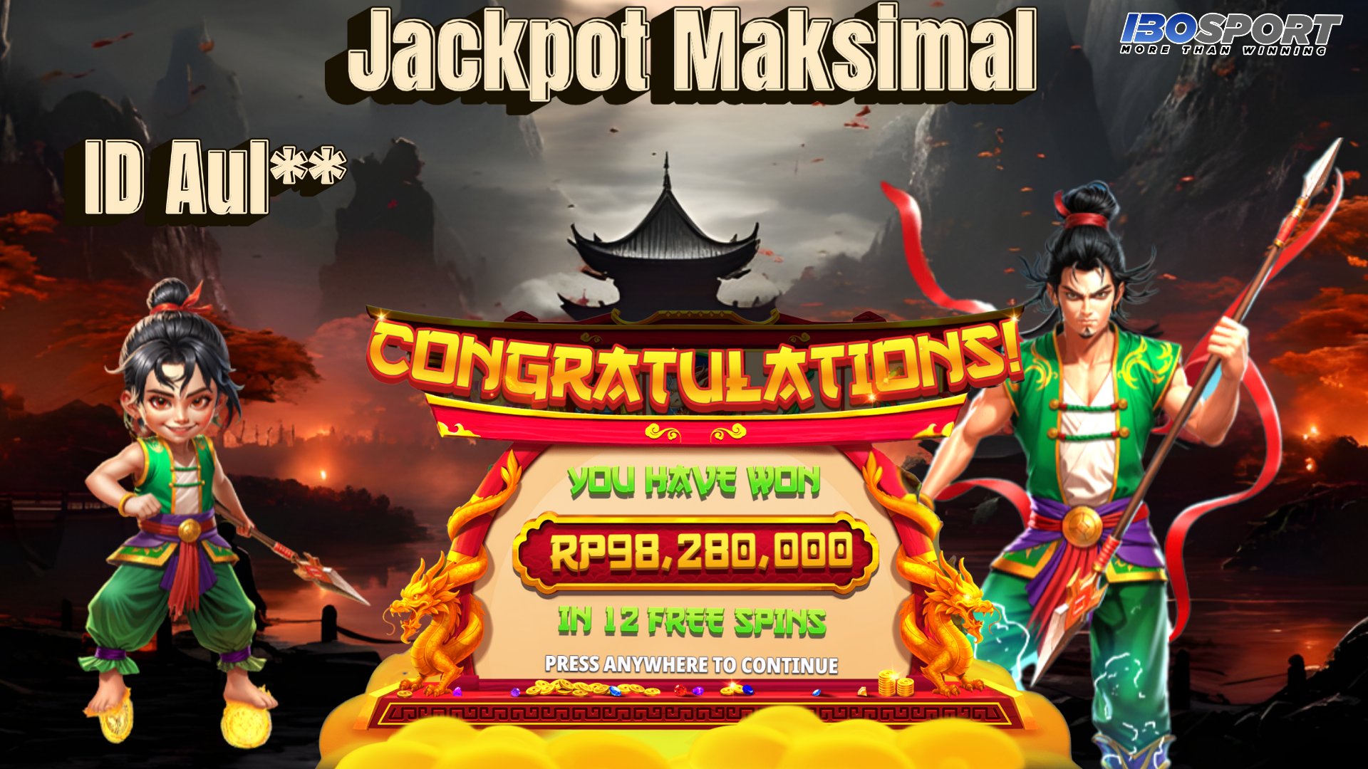 Testimoni Member IBOSPORT ID Aul** Raih Jackpot Maksimal di Wrath of Nezha Pragmatic Play