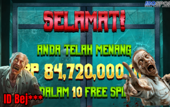 Testimoni Kemenangan Fantastis Member IBOSPORT: Bet 240 Ribu Tembus 84 Juta di Zombie School Megaways