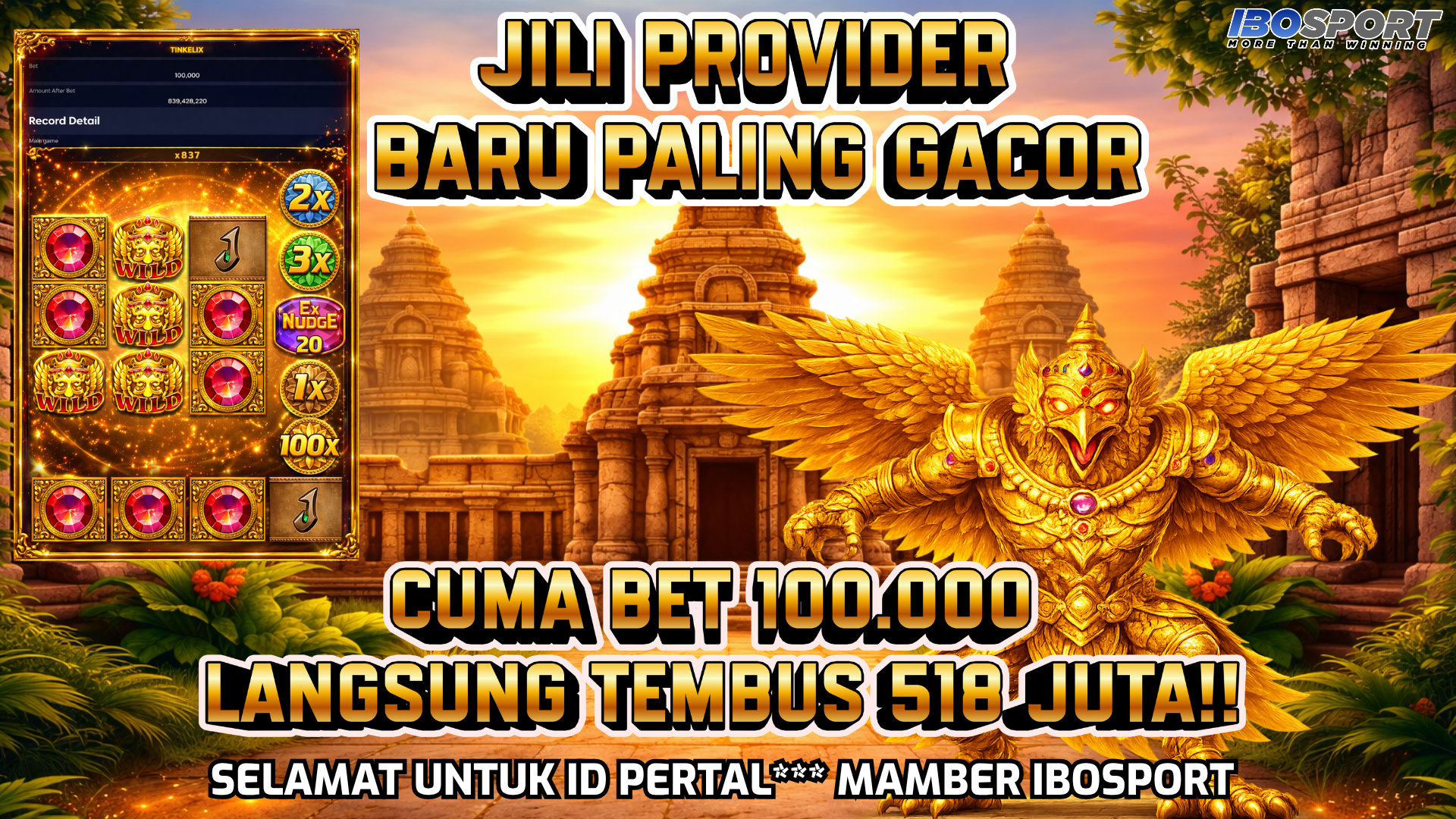 kemenangan fantastis slot jili