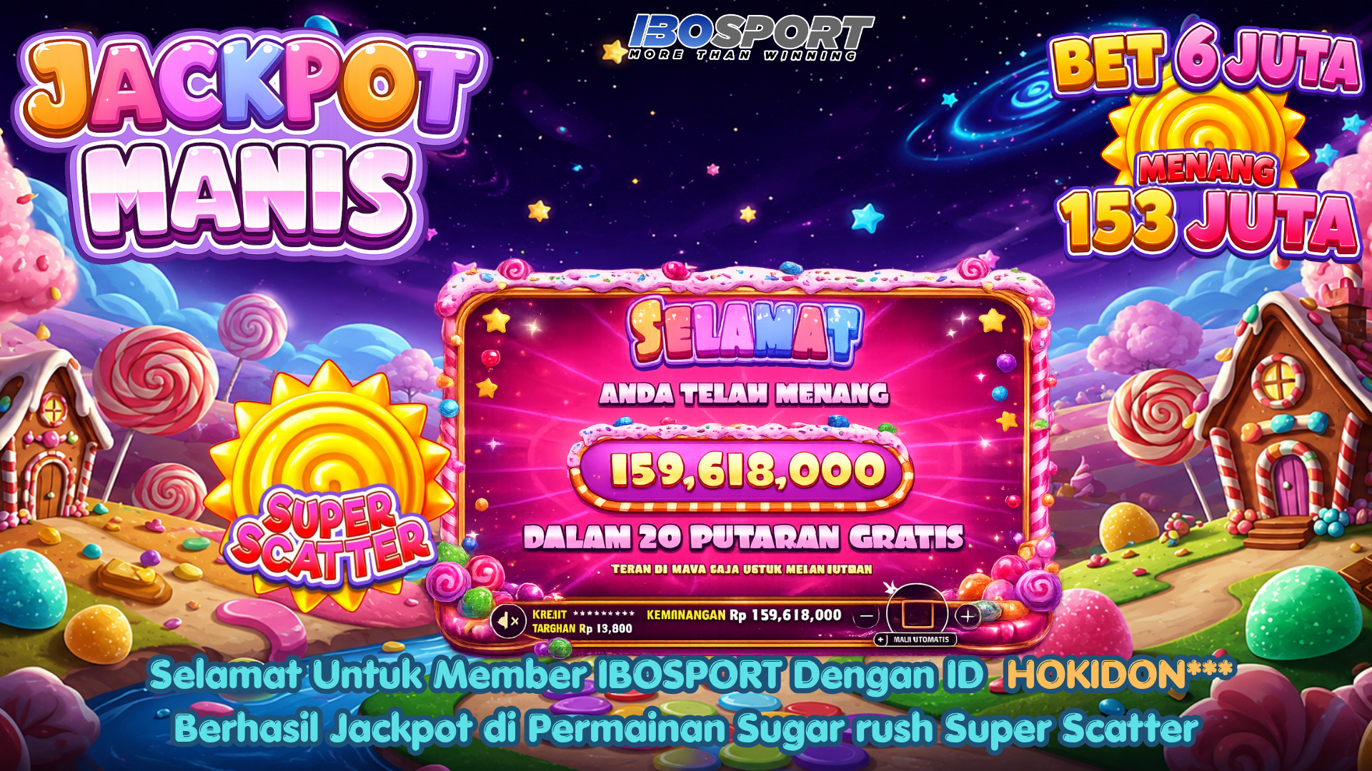 Jackpot Manis IBOSPORT