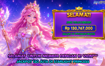Jackpot Starlight Princess 130 Juta Diraih Member IBOSPORT
