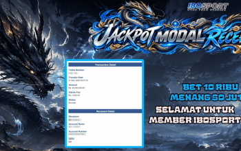 Jackpot Modal Receh IBOSPORT - Bet 10 Ribu Menang Besar